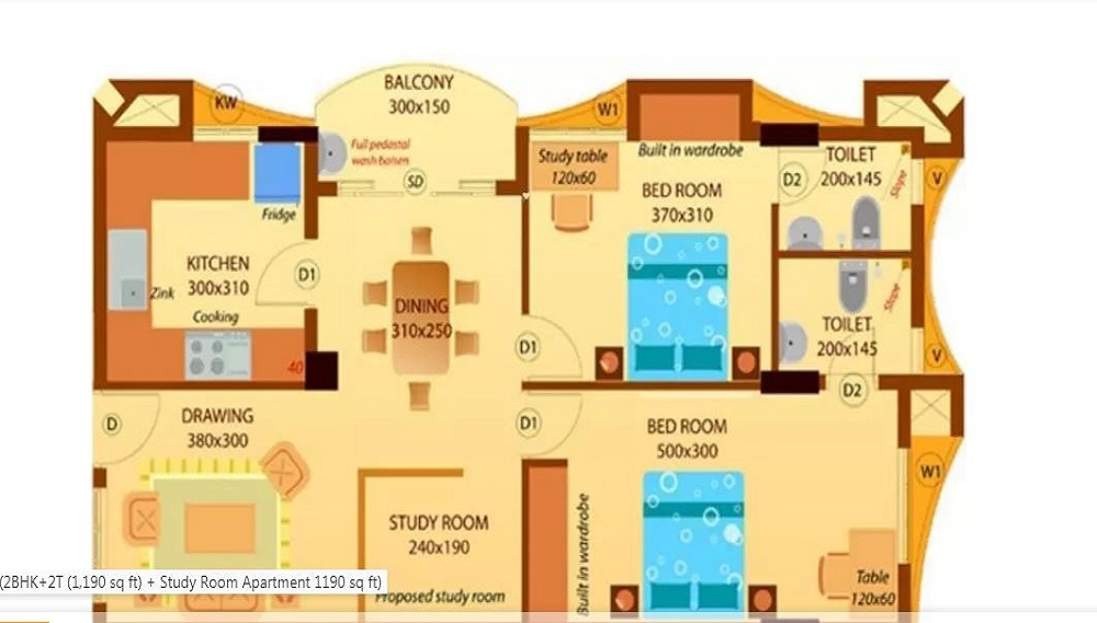 Heera Blue Berry Floor Plan