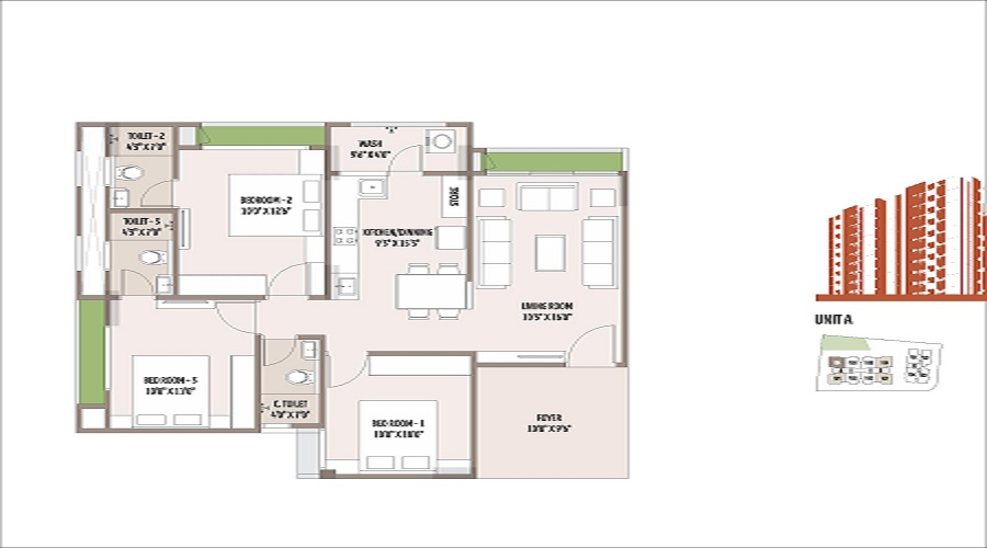 Sheladia Sarva Floor Plan