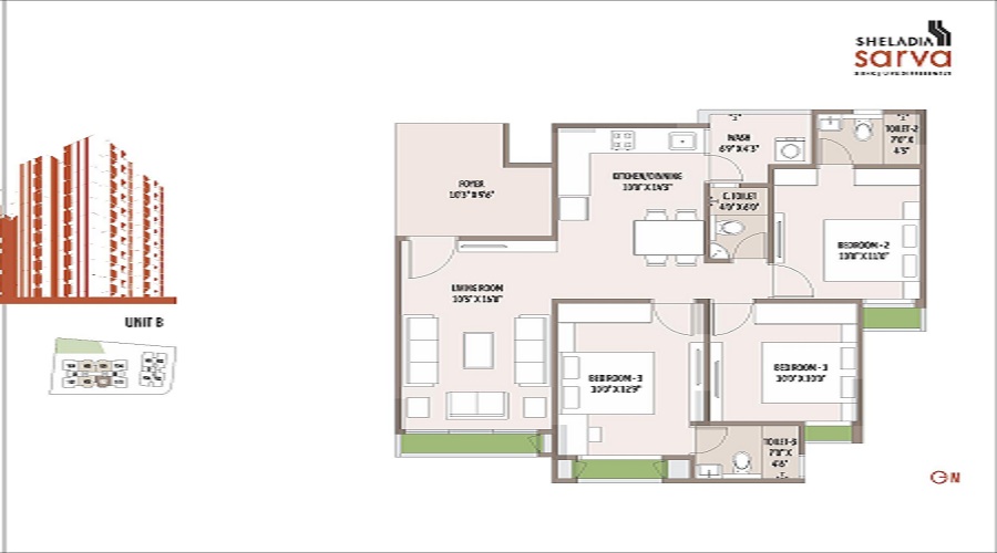 Sheladia Sarva Floor Plan