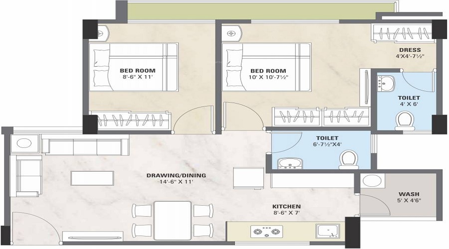 Keshar Samruddham Floor Plan