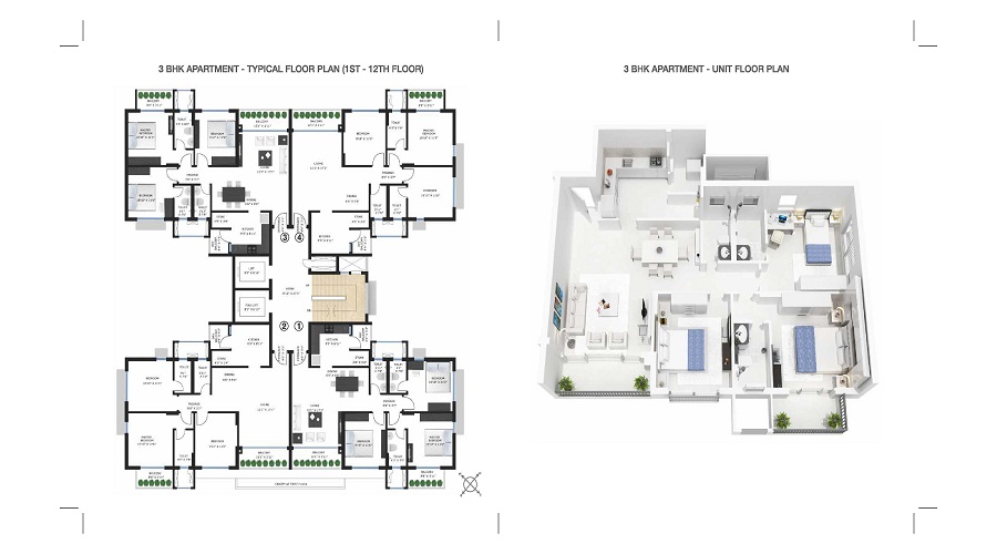 Godrej Pinecrest Apartments Floor Plan
