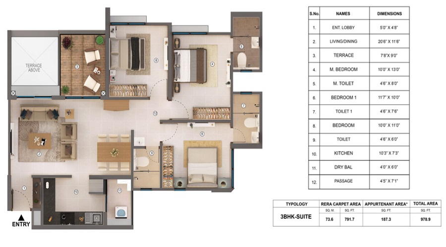 Shapoorji Pallonji Codename Tornado Floor Plan