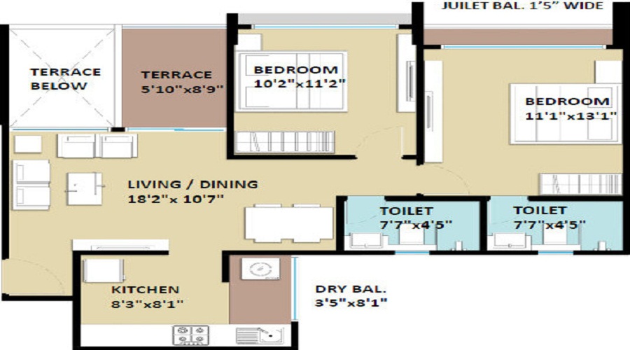 Kohinoor Sapphire Floor Plan