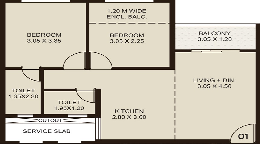 Kolte Patil Life Republic ORO Avenue Floor Plan