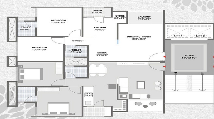 Life Anusthan Homes Floor Plan