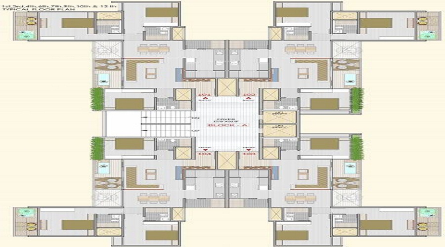 Dharmjivan Dwarkesh Fragrance Floor Plan
