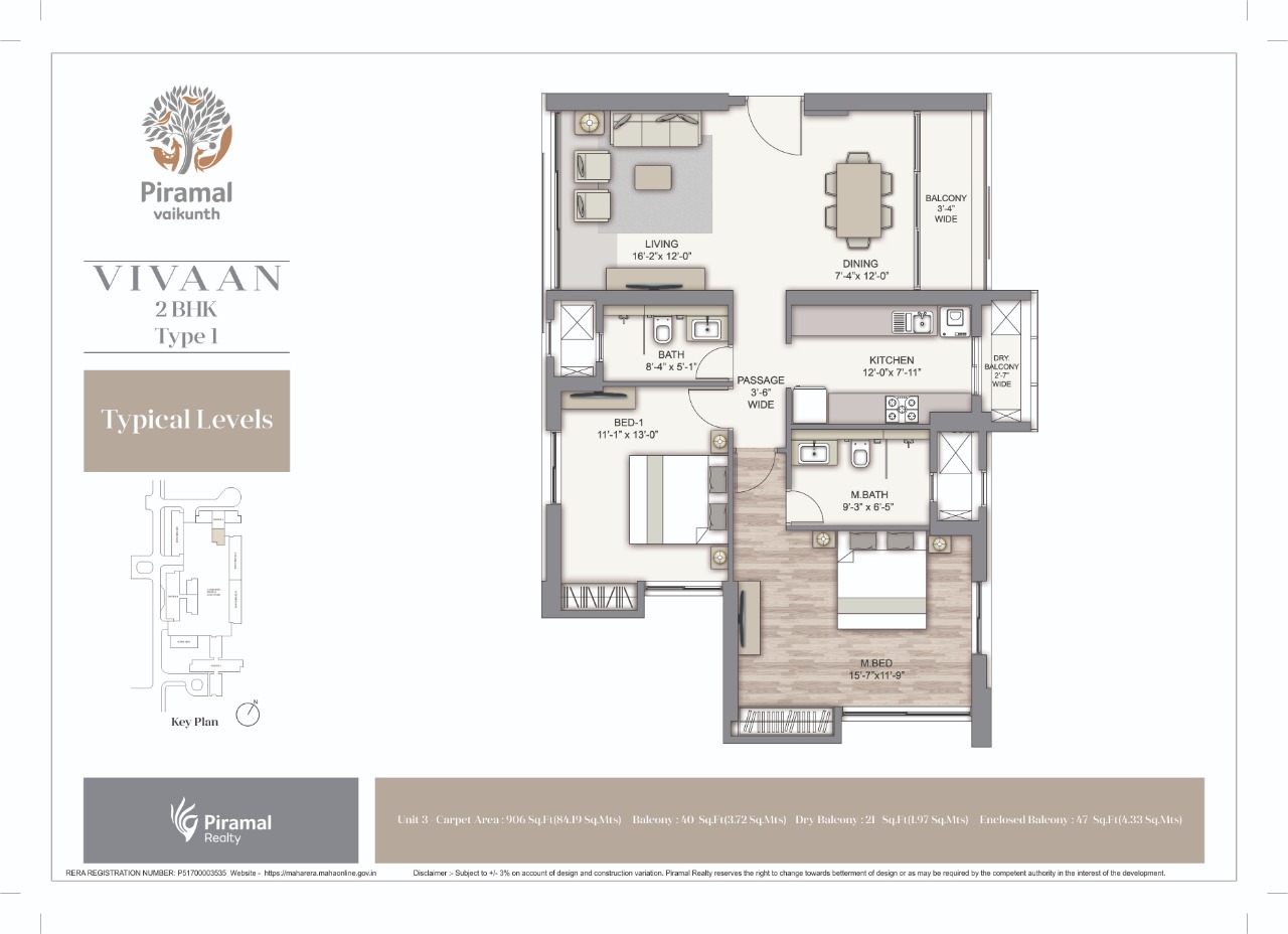 Piramal Vaikunth Cluster 1 Floor Plan