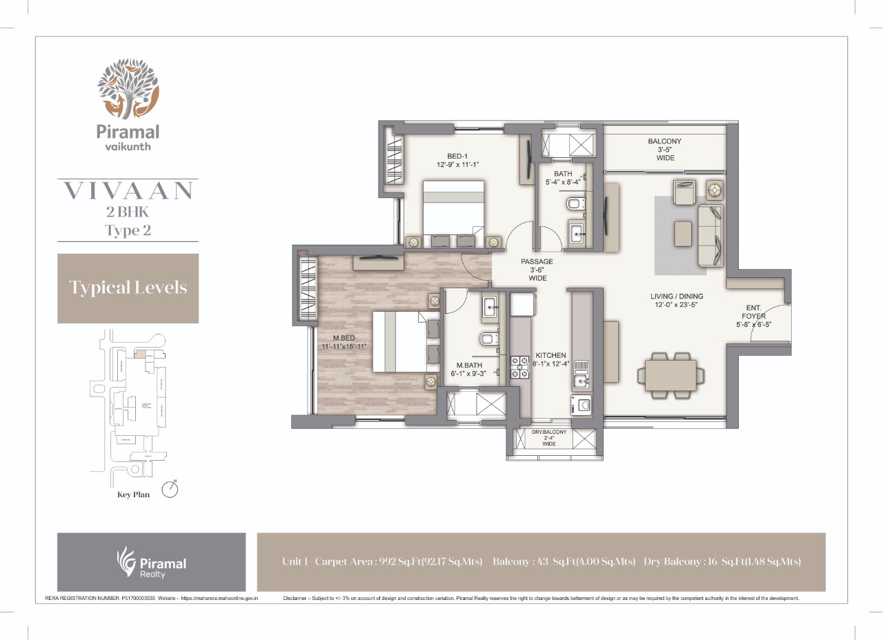 Piramal Vaikunth Cluster 1 Floor Plan