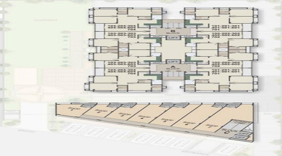 Prasthan Home Town 5 Floor Plan