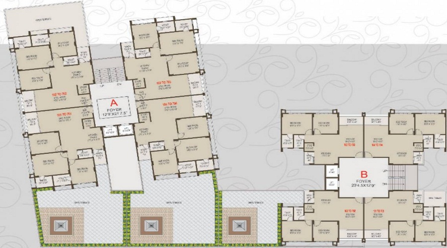 Ambica Sanidhya Flora Floor Plan