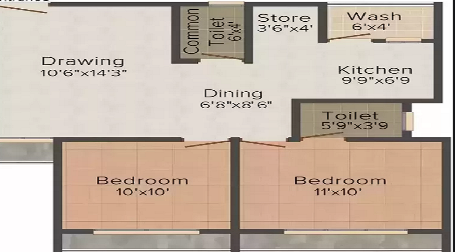 Pelican Parshwa Residency Floor Plan