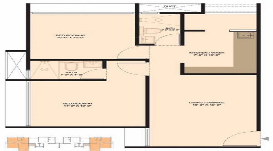 Gajanan Dev Residency Floor Plan