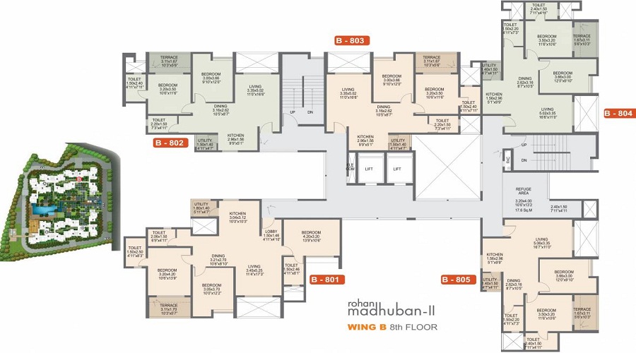 Rohan Madhuban Floor Plan