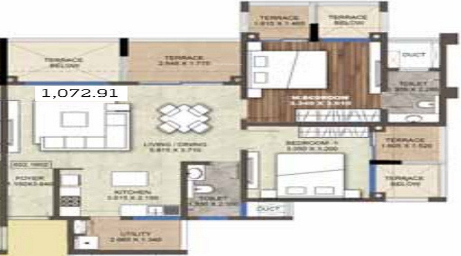 Puravankara Purva Silversands Floor Plan