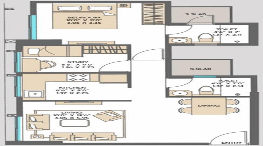 SD Siennaa Wing E Floor Plan