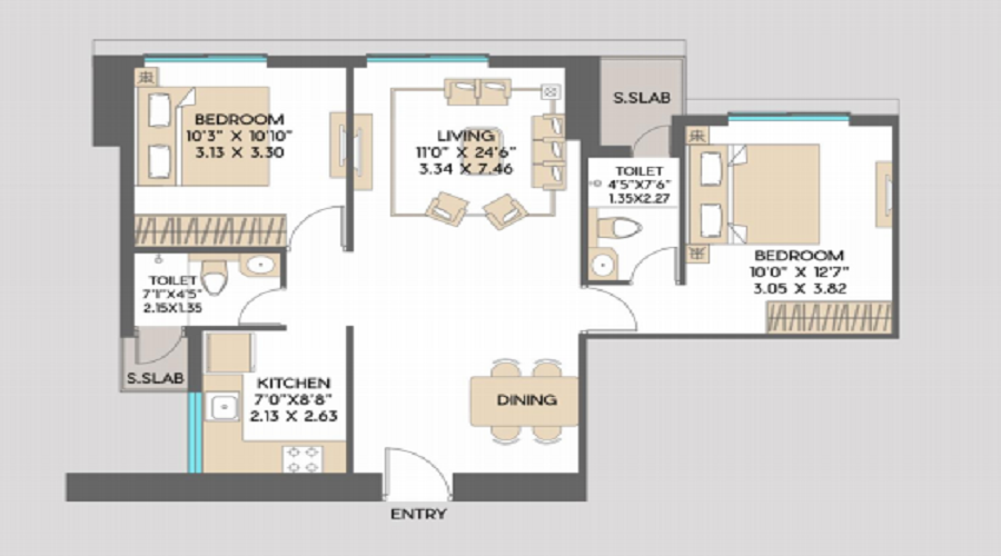 SD Siennaa Wing D Floor Plan