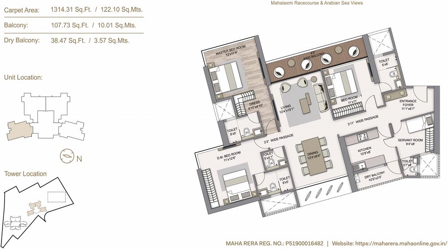 Piramal Mahalaxmi Tower 2 Floor Plan