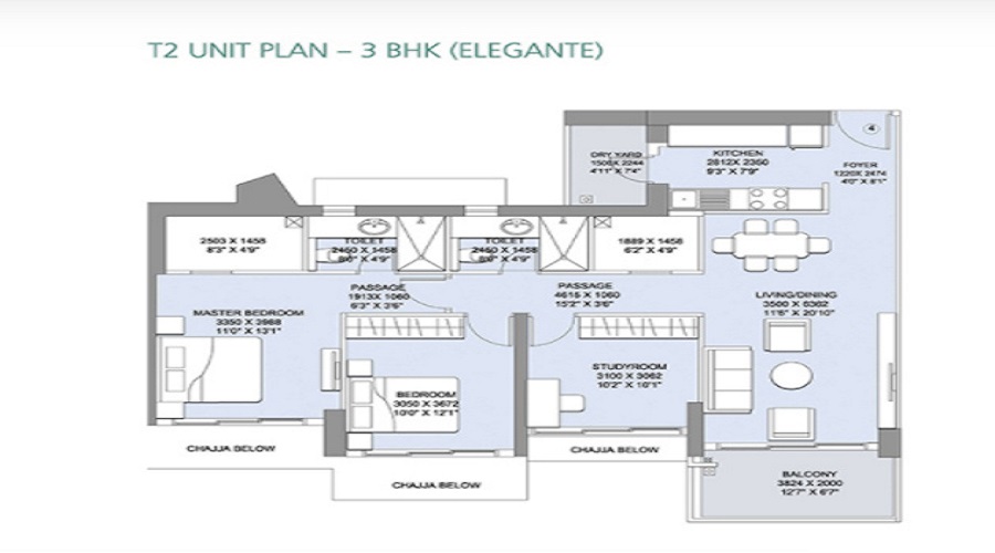 L And T Crescent Bay T2 Floor Plan