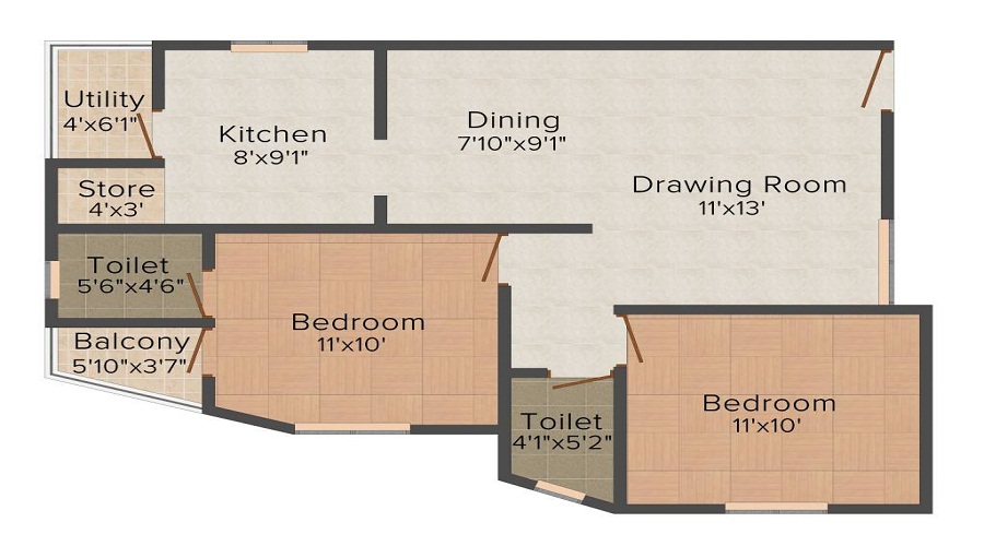 Avirat Silver Star Heights Floor Plan