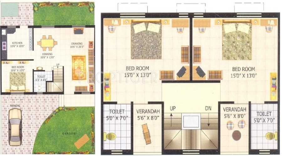 Shayona Darshan Bunglows Floor Plan