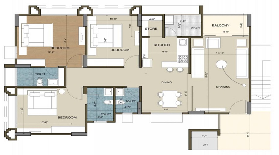 Kavisha Corporation Pebble Bay Phase 2 Floor Plan