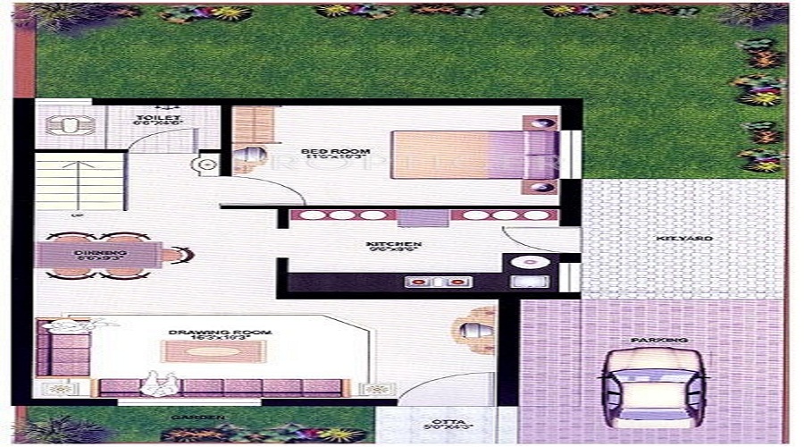 B Desai Anand Vihar Bungalows Floor Plan