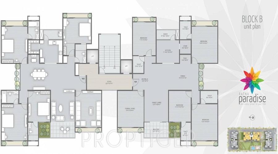 Ratna Paradise Floor Plan