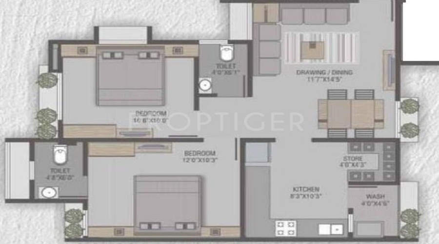 Rushabhdev Sharan Residency Floor Plan