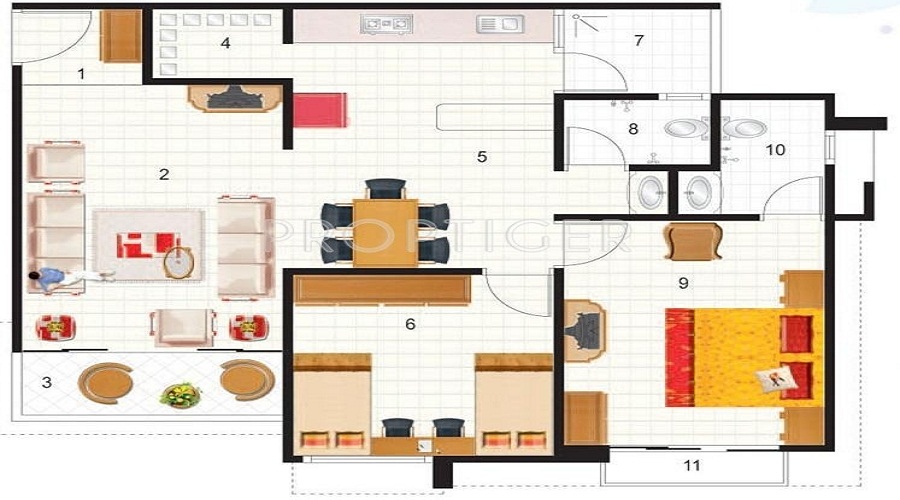 Rushabhdev Sharan Residency 2 Floor Plan