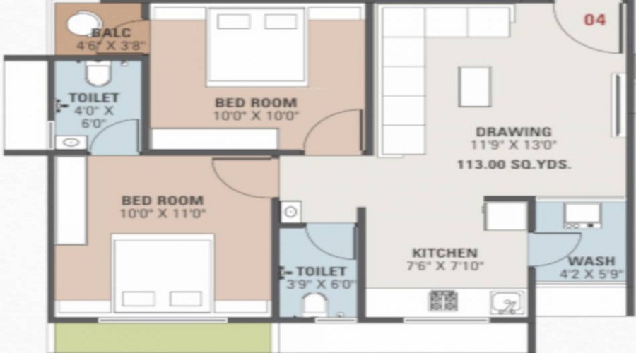 Navratna Kalhaar Bungalows Sec VII Floor Plan