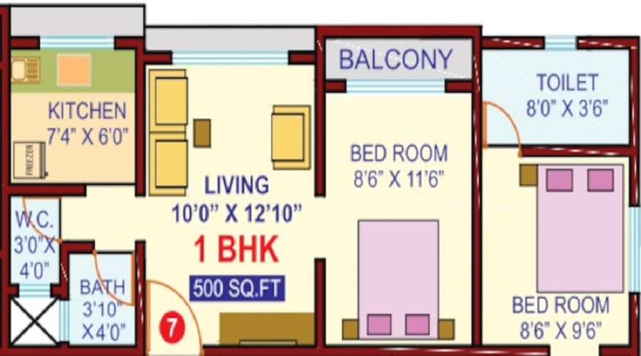 Mangal Murti Heights Floor Plan