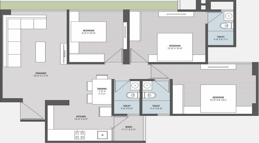 Shivanand Shikhar 30 Floor Plan