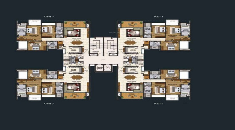 Lodha Belmondo Augusta B Floor Plan