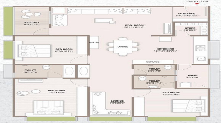Sapat Fortune Family Floor Plan