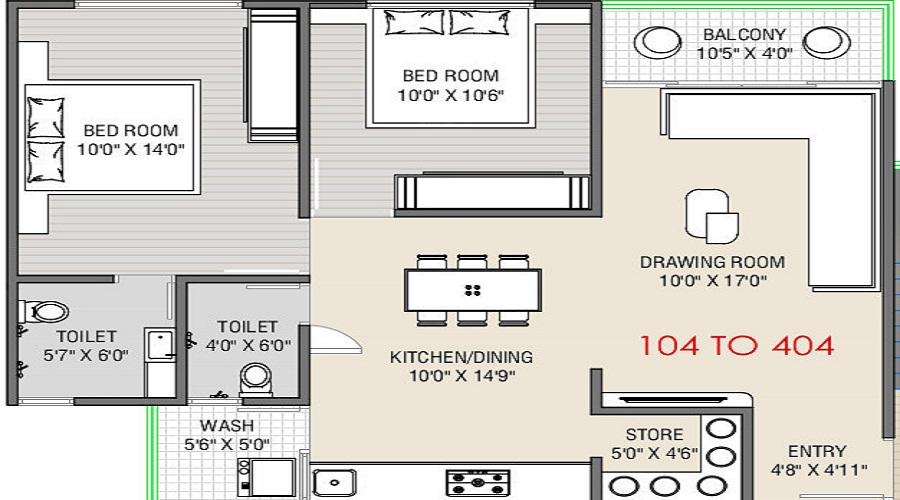 Khodal Maulin Residency Floor Plan
