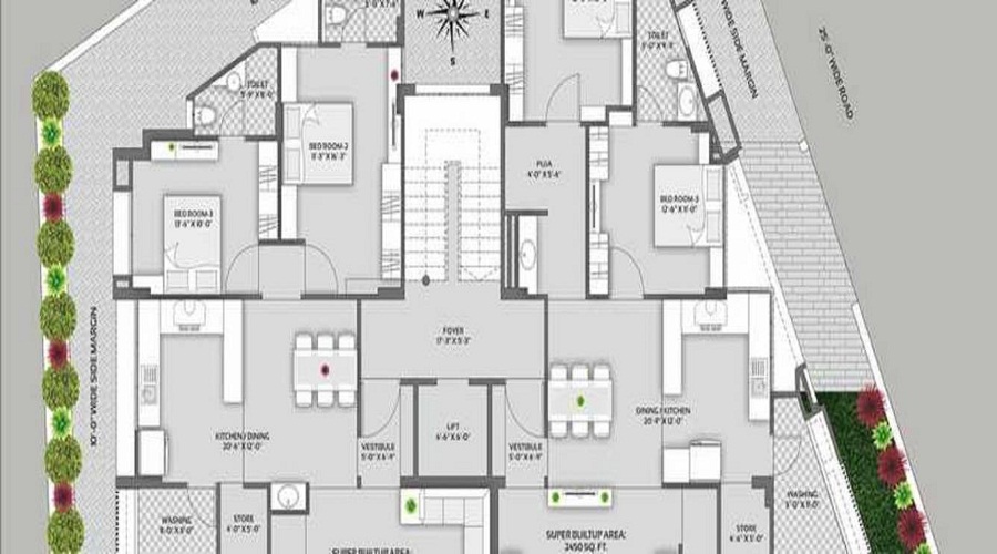 Swastik Shreyas Residency Floor Plan