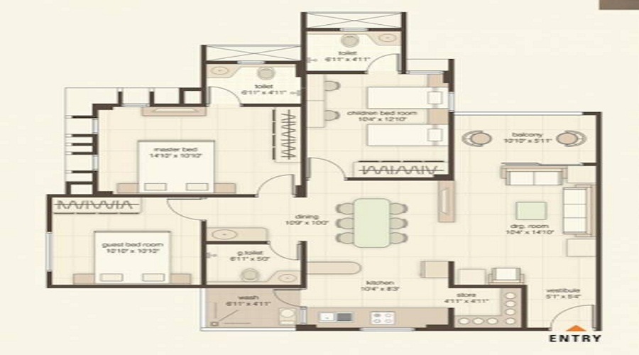 Mangalam Nirvana 2 Floor Plan