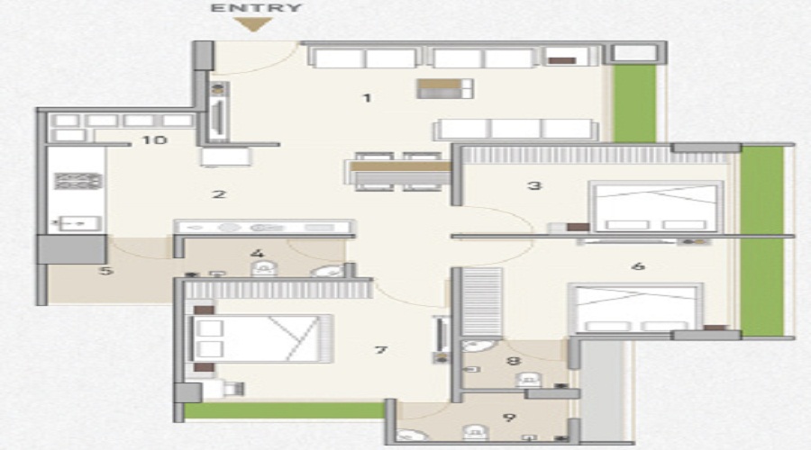 Raj Harsh Apartment Floor Plan