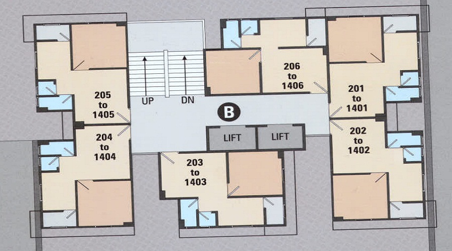 Scope Shrinathji Apartment Floor Plan