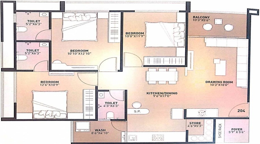 Shreedhar Saffron Floor Plan