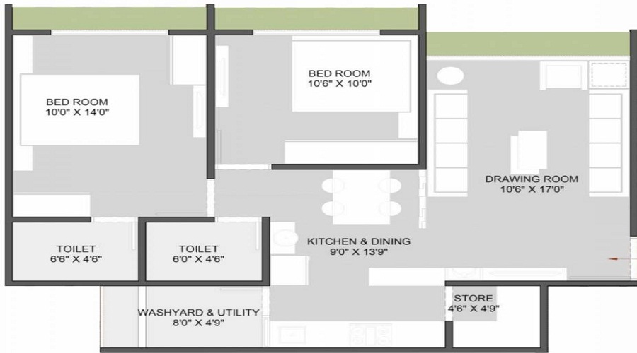 Sukham Sukh Sahitya Heights Floor Plan