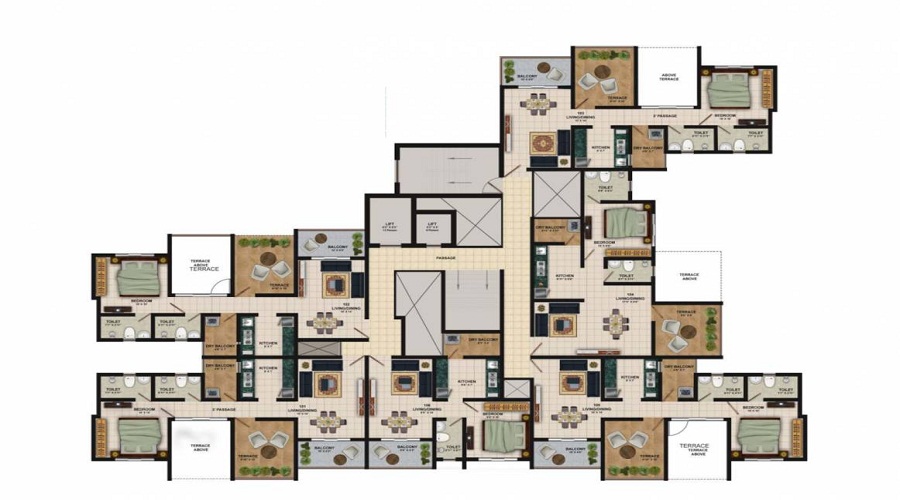 Om Sai Vihar Society Floor Plan