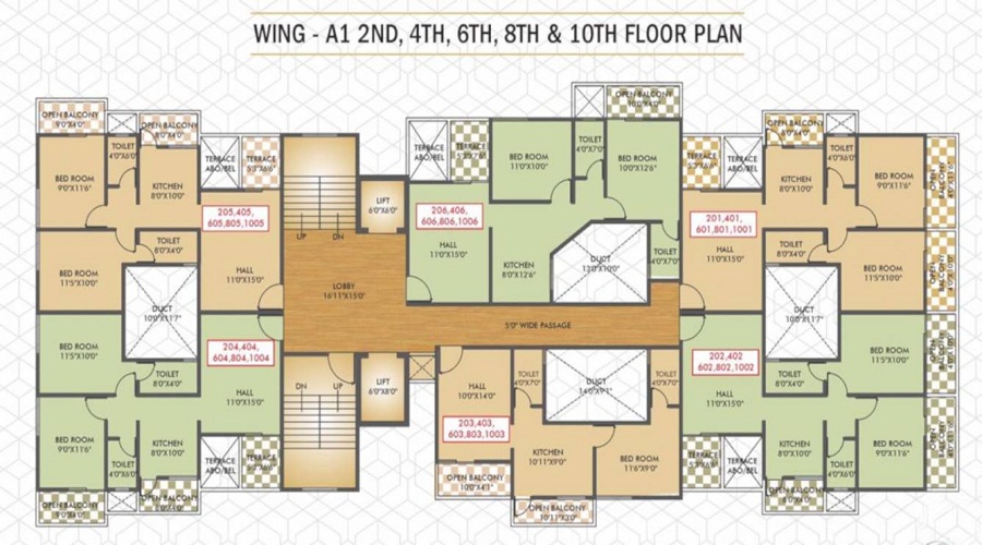 Shubh Evan A1 Wing Pune Floor Plan