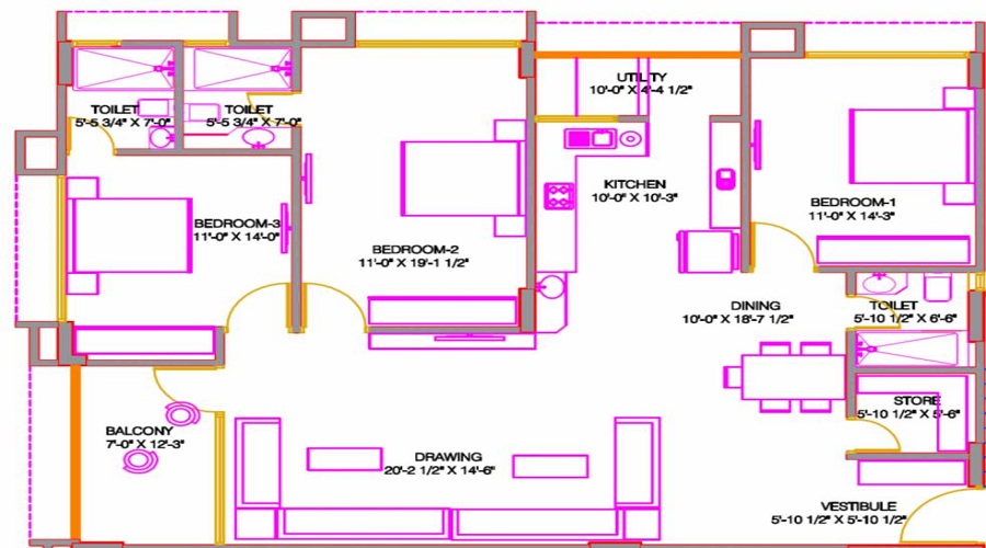 Anshul Ananta Elite Floor Plan