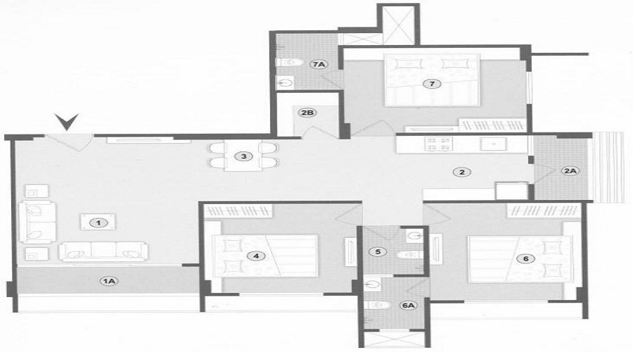 Scope Kameshwar Jay Apartment Floor Plan