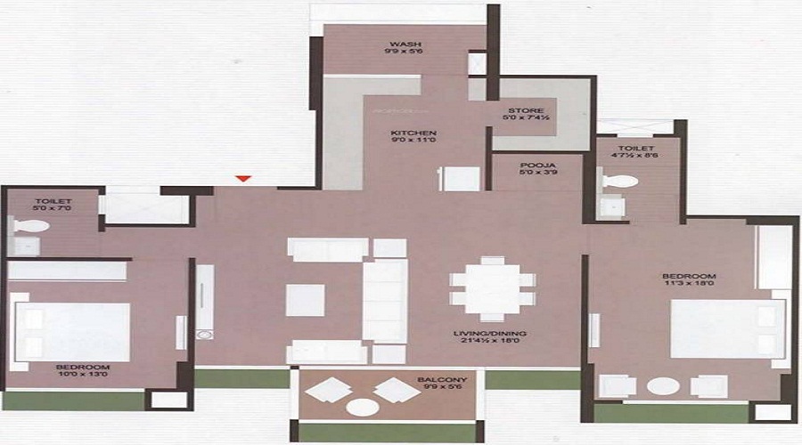 Karnavati Infinity Living Floor Plan