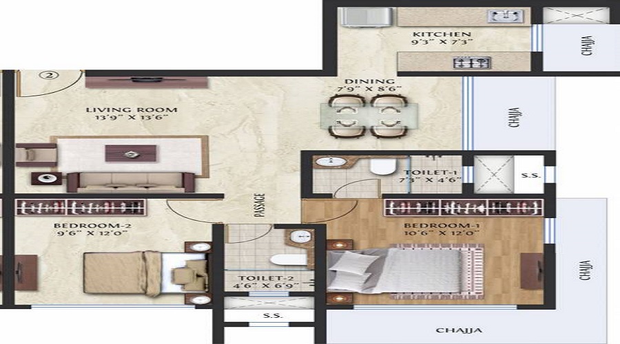 GHP Vaishakh Floor Plan