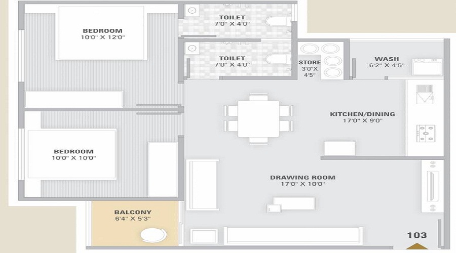 Savvy Swaraaj Pragati PH 2 2A Floor Plan