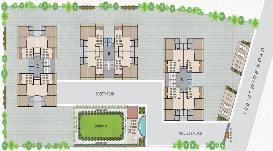 Shree Laxminarayan Shreem Heights Floor Plan