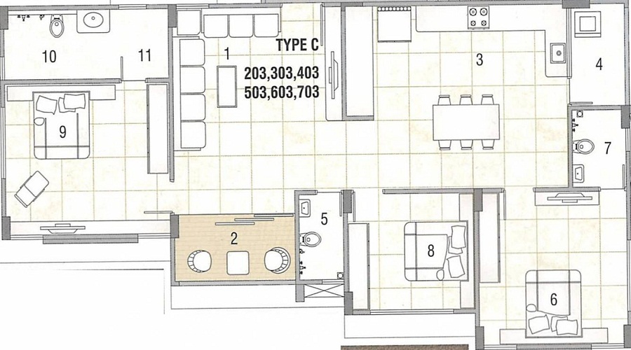 Shivprath Ananta Heights Floor Plan